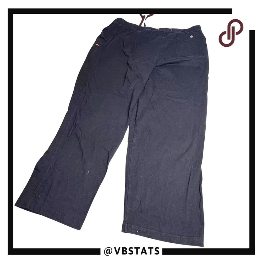 Tommy Bahama Men's Elastic Waist Drawstring Cotton Blend Lounge Pants Navy XL - Picture 2 of 9